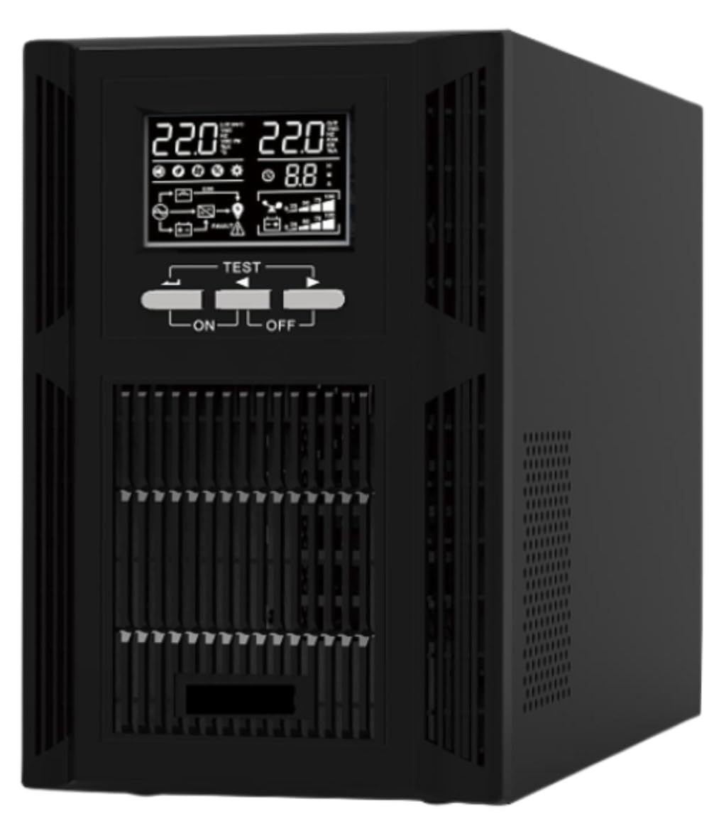 RAGTECH – Nobreak Dupla Conversão Torre DUE PRO 3000 – 3.000VA/3.000W – 6 baterias de 12V/7Ah – 220V – 6 tomadas – Modelo 4522