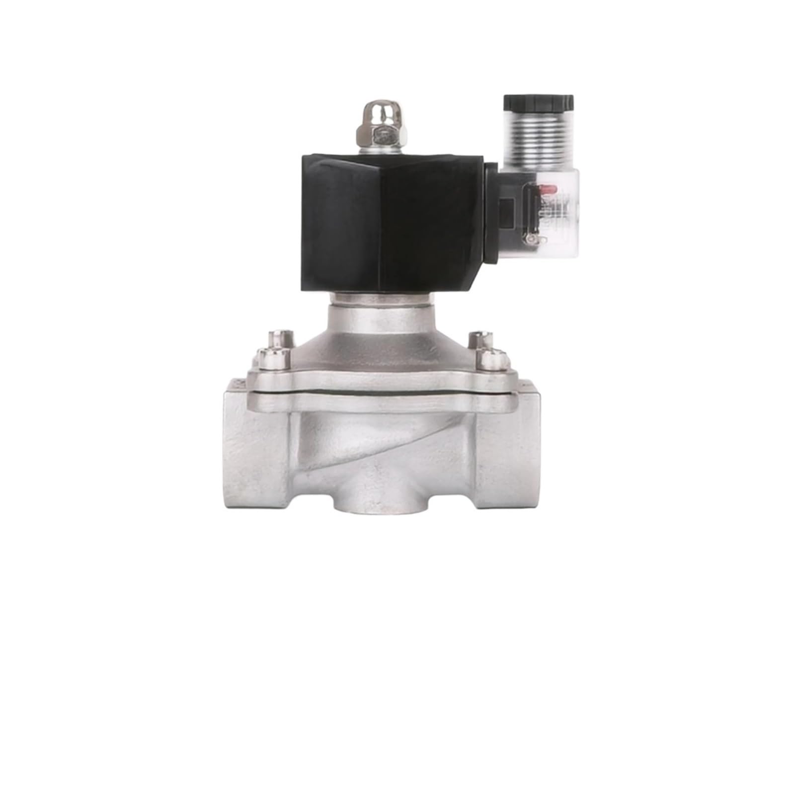 Électrovanne 3/8 en acier inoxydable haut de gamme 12V étanche avec LED