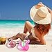 Grobro7 12Pack Inflatable Pool Drink Holder Floating Coasters Multi Shape Swimming Cup Holder Water Floats Kids Bath Toys Great for Wedding, Bachelorette Pool Party