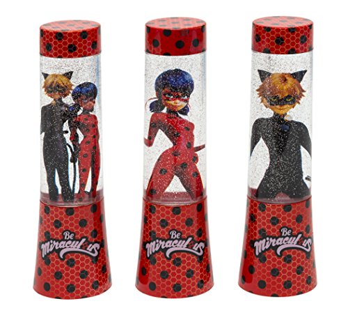 Joy Toy 65973_12 Miraculous LED-Glitzerlampen 4, 5x4, 5x15 cm in...