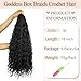 Vustbeauty 9 Packs Boho Box Braids Crochet Hair 18 Inch Goddess Box Braids Crochet Hair With Curly Ends Synthetic Bohemian Braids Hair Extension For Women (18inch, 1b)