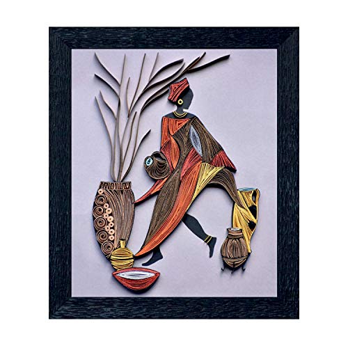 Image of Amazon Brand - Solimo Craftswoman Painting with Frame