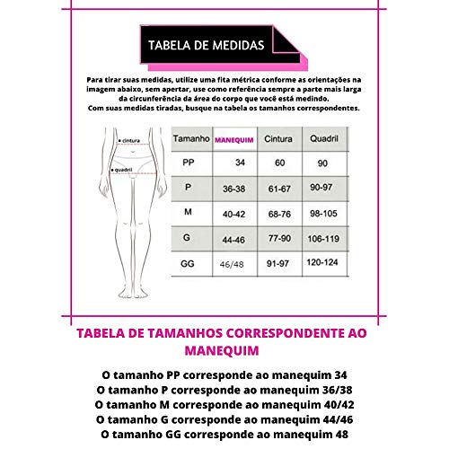 Calça Legging cós alto Modelador Suplex Poliamida - PRETA - M