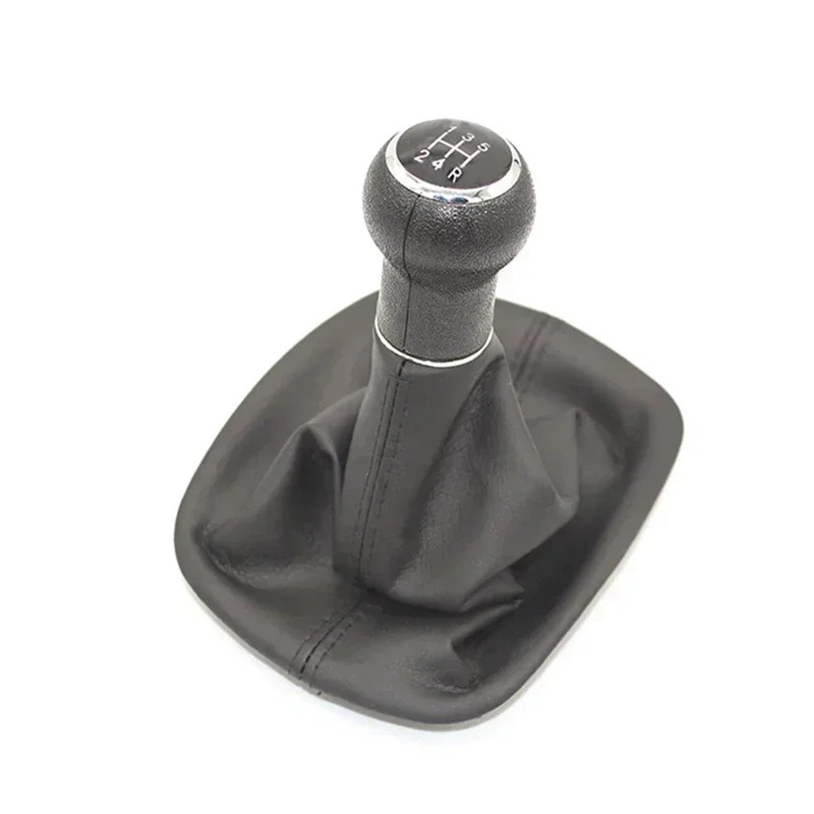 SAUANMNKTP Gearshift Knob for VW for Passat B5 1998-2004 5 6 Speed Gear Shift Knob Gaiter Boot Cover(Black 5 Speed)