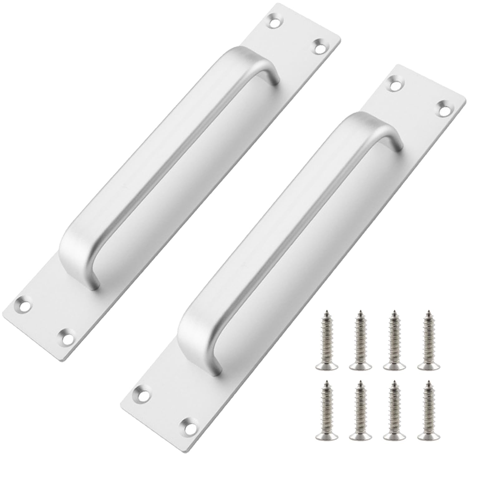 Joytey 2 Packs Door Handles Cabinet Pulls 7.87x1.57 in D Pull Handle with Screws Large Handle Pulls for Barn Garage Shed Gate Cupboard Wardrobe Doors Window Dresser Drawer Hotbed