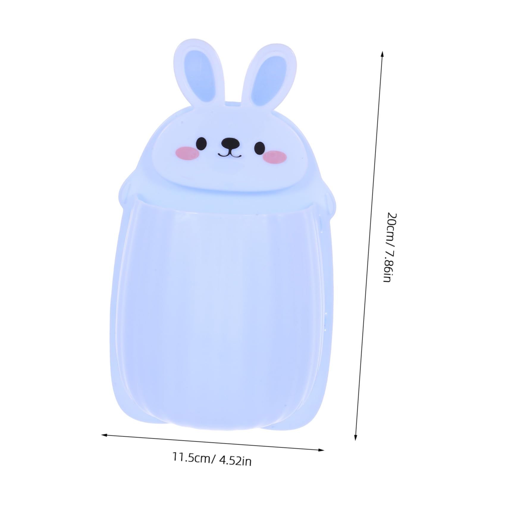 Unomor 4Pcs Wall Hanging Bins Adorable Rabbit Design Bathroom Organizer for Kitchen and Under Sink Storage No Drilling Required Material Easy to Clean and Maintain