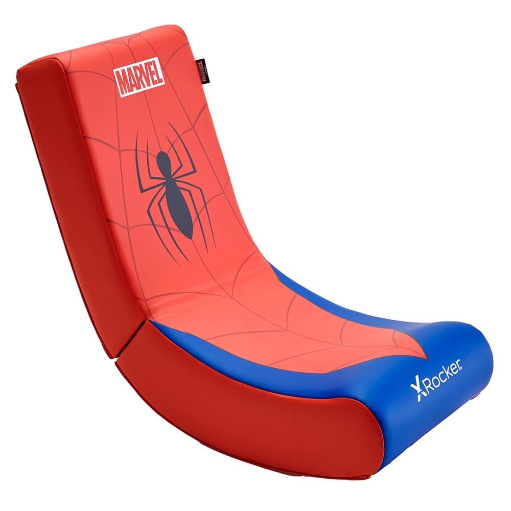 X Rocker - Silla Video Rocker Oficial Marvel Edición Icono Spider-Man - para niños de 6 a 12 años