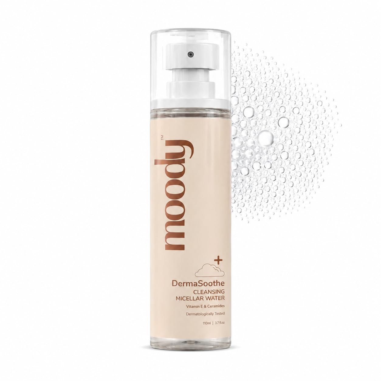 Moody Derma Soothe Makeup Remover Micellar Water With Rice & Ceramide | Micellar Cleansing Water | Makeup Remover Spray | Makeup Remover Mist| Alcohol-Free, Paraben Free, Cruelty-Free Gentle Micellar Water 110 ml-image-7