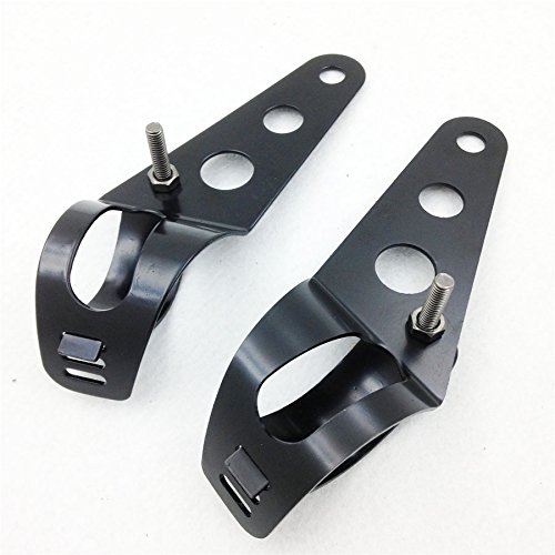 Xkh- Motor Side Mount Headlight Clamp Brackets Compatible With Motorcycle? 34-46Mm Fork Tubes Universal [B00Yb46S1G] #TOP4