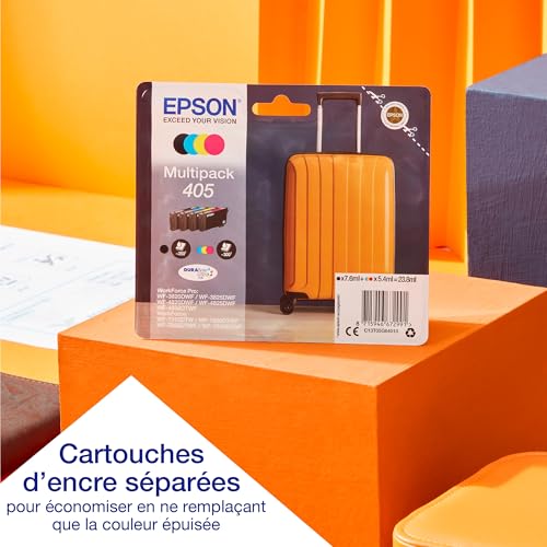 EPSON WorkForce Pro WF 4820DWF | Imprimante 4 en 1 Impression recto verso Numérisation Copie Fax WiFi Direct Ethernet 25ppm 12ppm Couleur PrecisionCore Mobile Compacte - vue 9