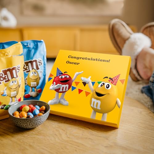 M&Ms Personalised Chocolate Gift Box – Birthday Chocolate Gift for Women & Men, Choose Different Designs (M&Ms Crispy 128g & Peanut 150g Pouches) M&Ms Personalised Chocolate Gift Box – Birthday Chocolate Gift for Women & Men, Choose Different Designs (M&Ms Crispy 128g & Peanut 150g Pouches)