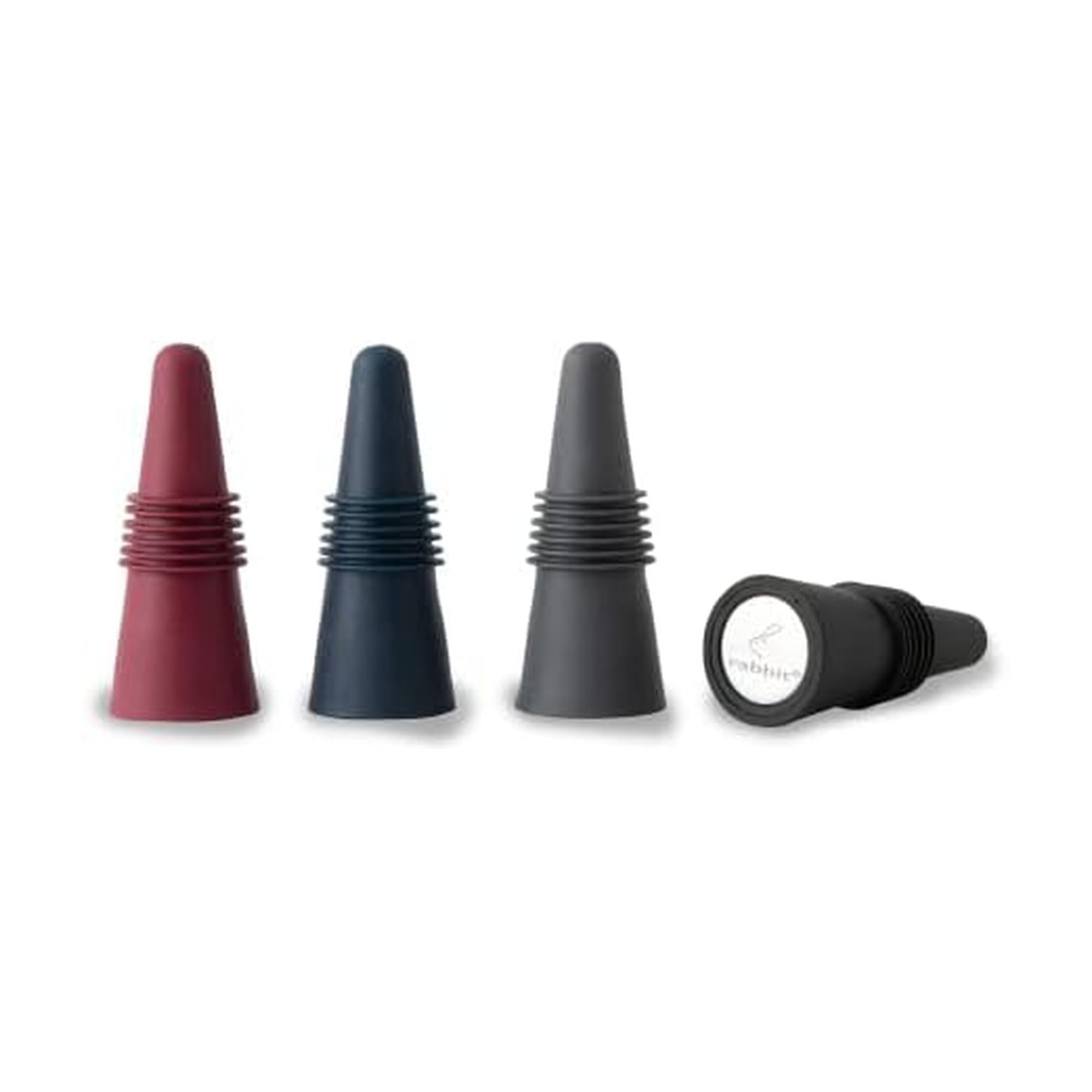 Rabbit Bottle Stoppers, Set of 4, Multicolor