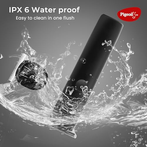 Image of Pigeon Fair Beard IPX6 Trimmer for Men| Stainless Steel Blade| Rechargeable, USB C type Charging| Waterproof| 1.5 HR runtime| 1.5 HR charge time | 2 Years Warranty