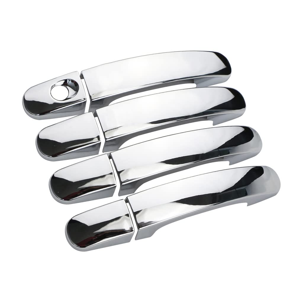 FAHBSTR Exterior Door Handle Cover for Focus 2 3 2005-2013 ABS Chrome Trim Door Handle Covers Auto Car Accessories Car-Styling(1 Hole)