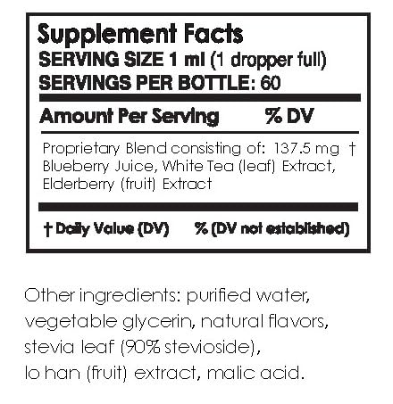 Image of Pure Inventions - Blueberry & White Tea Water Infusion Drops - Antioxidants & Electrolytes - Health & Wellness Drink - Immunity Support -Sugar Free, Zero Calorie, No Artificial Sweeteners -60 Servings