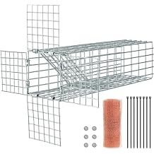 One Way Squirrel Door Excluder, Humane Squirrels, Chipmunks Contactless Excluder, for Outdoor Spaces Like Attics, Chimneys - Includes Full Installation Kit
