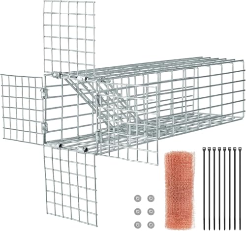 BKALEME One Way Squirrel Door Excluder Humane Squirrels Chipmunks Contactless Excluder for Outdoor Spaces Like Attics Chimneys - Includes Full Installation Kit