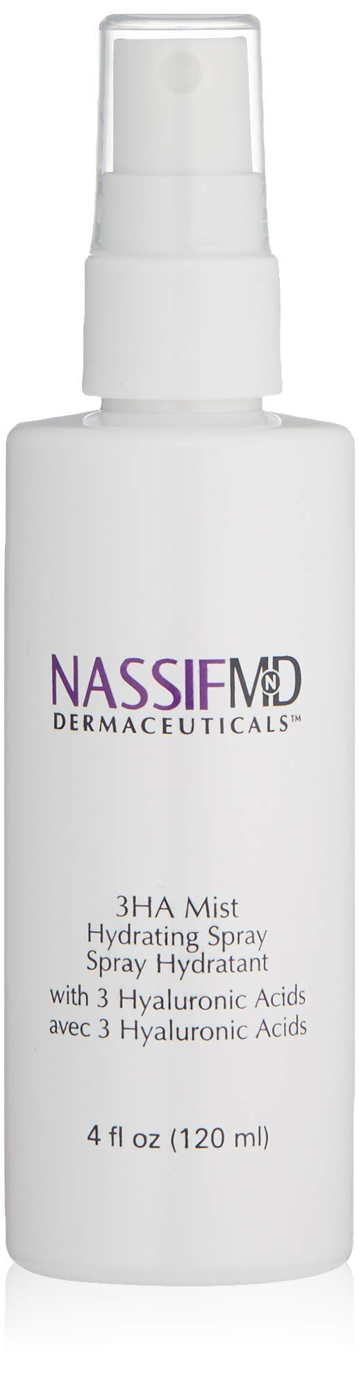 NASSIF MD3Ha - Instant Hydrating Facial Mist With 3 Hyaluronic Acids For A Smooth Finish 4 fl oz