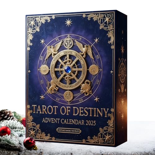 Figuras De Cuenta Regresiva Navideña: Juego De Adviento De Tarot