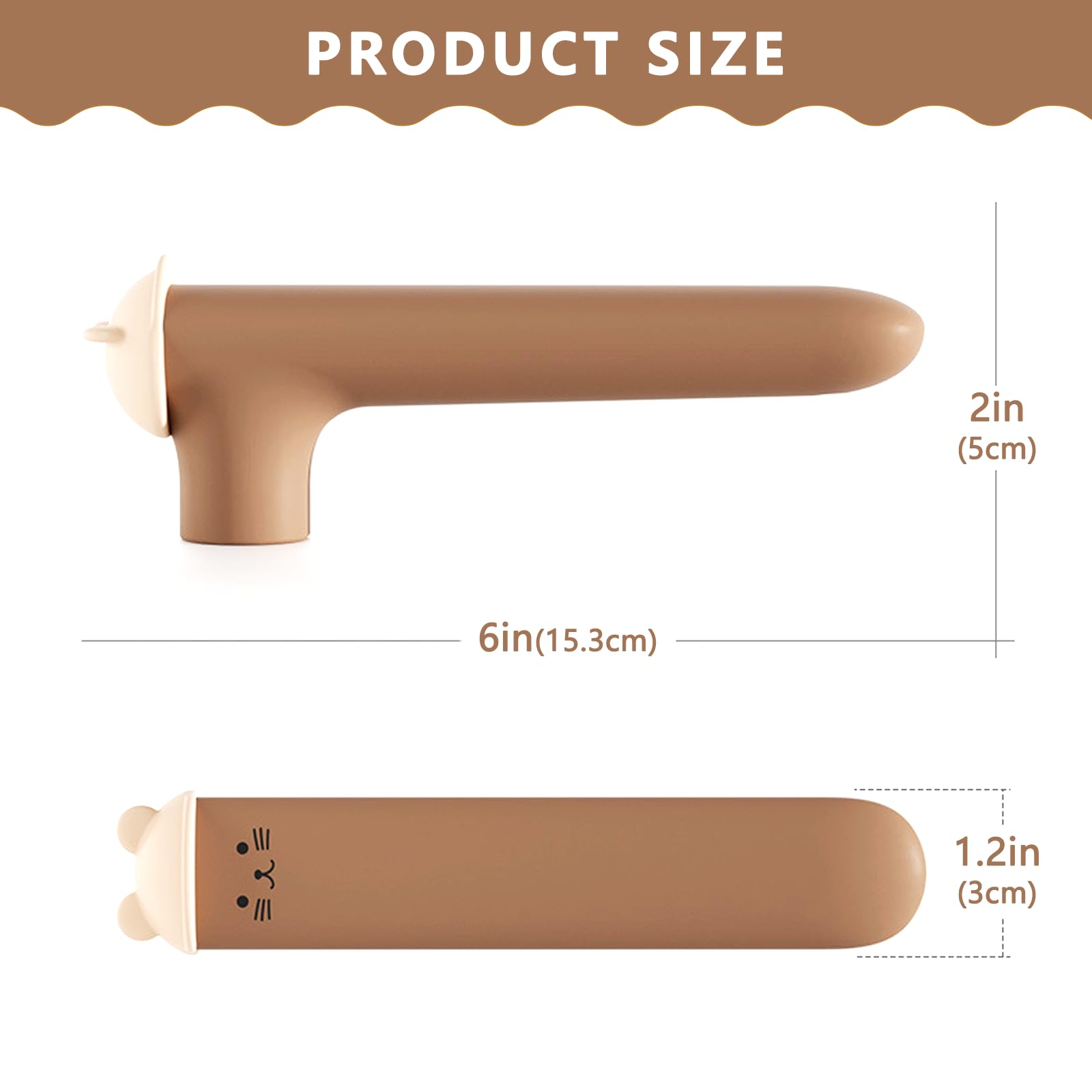 ChangXiang 2Pcs Non-Slip Door Handle Glove Covers Flexible Anti-Static Door Knob Cover Elastic Flat Door Handle Lever Cover for Safety Door Knob Protector - Image 2