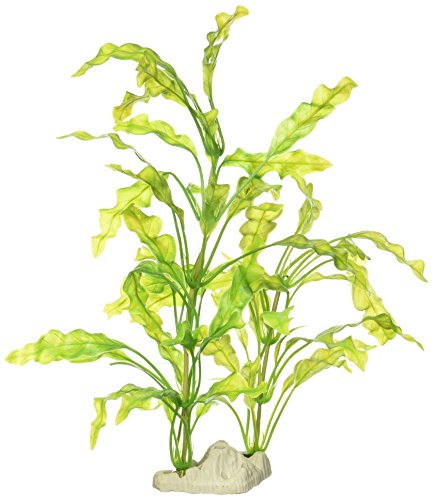 Image of CNZ Aquarium Decor Fish Tank Decoration Ornament Artificial Plastic Plant Green (16-inch Java Fern)