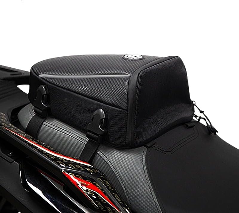 10L Multifunctional Waterproof Black Motorcycle Tail Bag Polyester Storage Saddle Bag,Outdoor Sports Motorbike Rear Seat Light Tank Bag Tool Carry Bag
