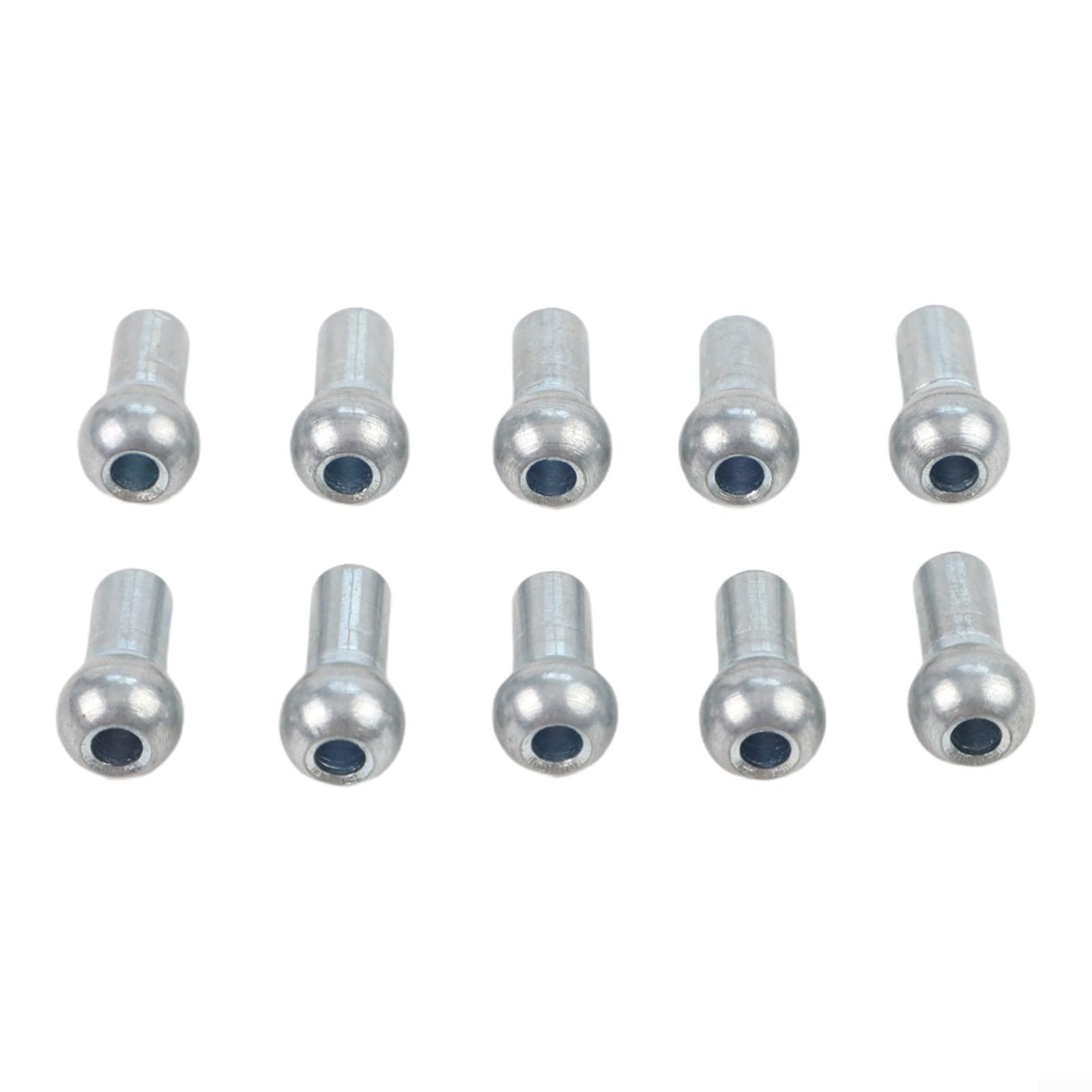 Terminales de bola de cable de repuesto para máquinas de polea de gimnasio de fitness, 10 piezas de junta de puerto de alambre de tapón de metal (11 x 4,5 x 19,5 mm)