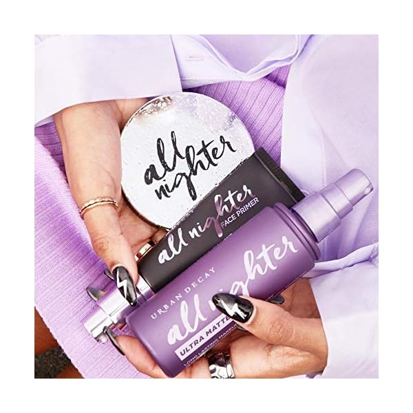 Urban-Decay-All-Nighter-Longwear-Face-Primer-Lightweight-Long-Lasting-Formula-Locks-Foundation-in-Place-Smooths-Hydrates-Skin-10-fl-oz Urban Decay All Nighter Longwear Face Primer, Smoothing & Hydrating Base for Foundation Face Makeup, Sheer & Lightweight, for All Skin Types, Paraben-free, Vegan, Cruelty-free