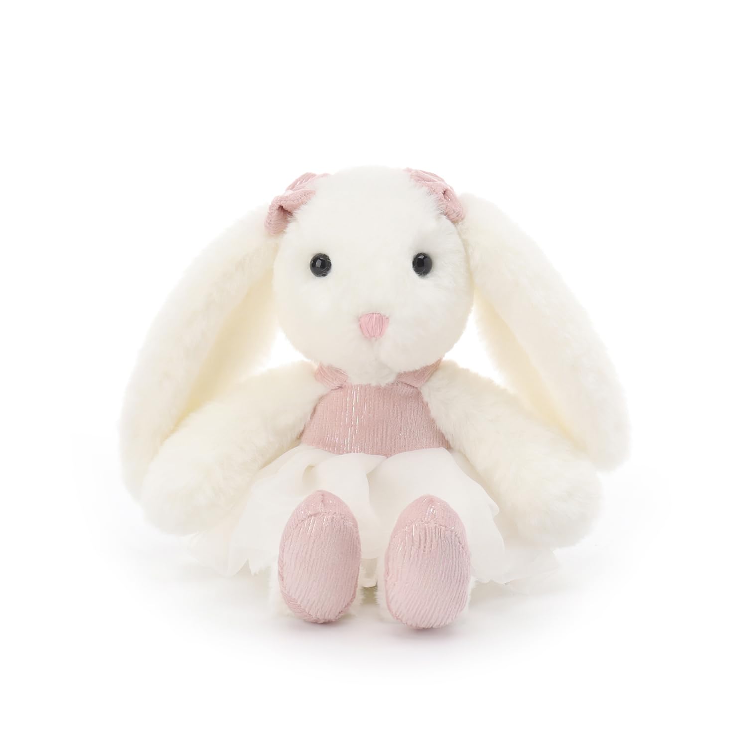 Apricot Lamb Rosa Ballett Hase Stofftiere für Kinder, weiche süße Plüschtiere für Baby Mädchen und Jungen, 17,5 cm
