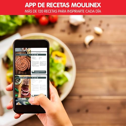 Moulinex Freidora de aire también grill 2 en 1, Easy Fry Grill, 6,5 L, 1830 W, 8 Programas Automáticos, 70% Ahorro Energético, Parrilla antiadherente, Divisor Flexcook, Hasta 200ºC y 60 min, EZ8018