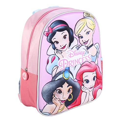 Disney Prinsessen Rugzak voor Meisjes, 3D Design Rugzak Assepoester Ariel Sneeuwwitje Jasmin, Rugzak, Kinder Reistas, Cadeau voor Meisjes