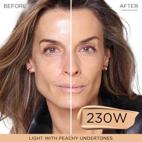 Image of Lancome Teint Idole Ultra Wear Natural Matte Foundation- Longwear, Medium-Full Coverage, Natural Finish, Waterproof & Hydrating - 230W (Light to Medium Olive Skin with Warm /Peachy Undertones), 1 Fl Oz