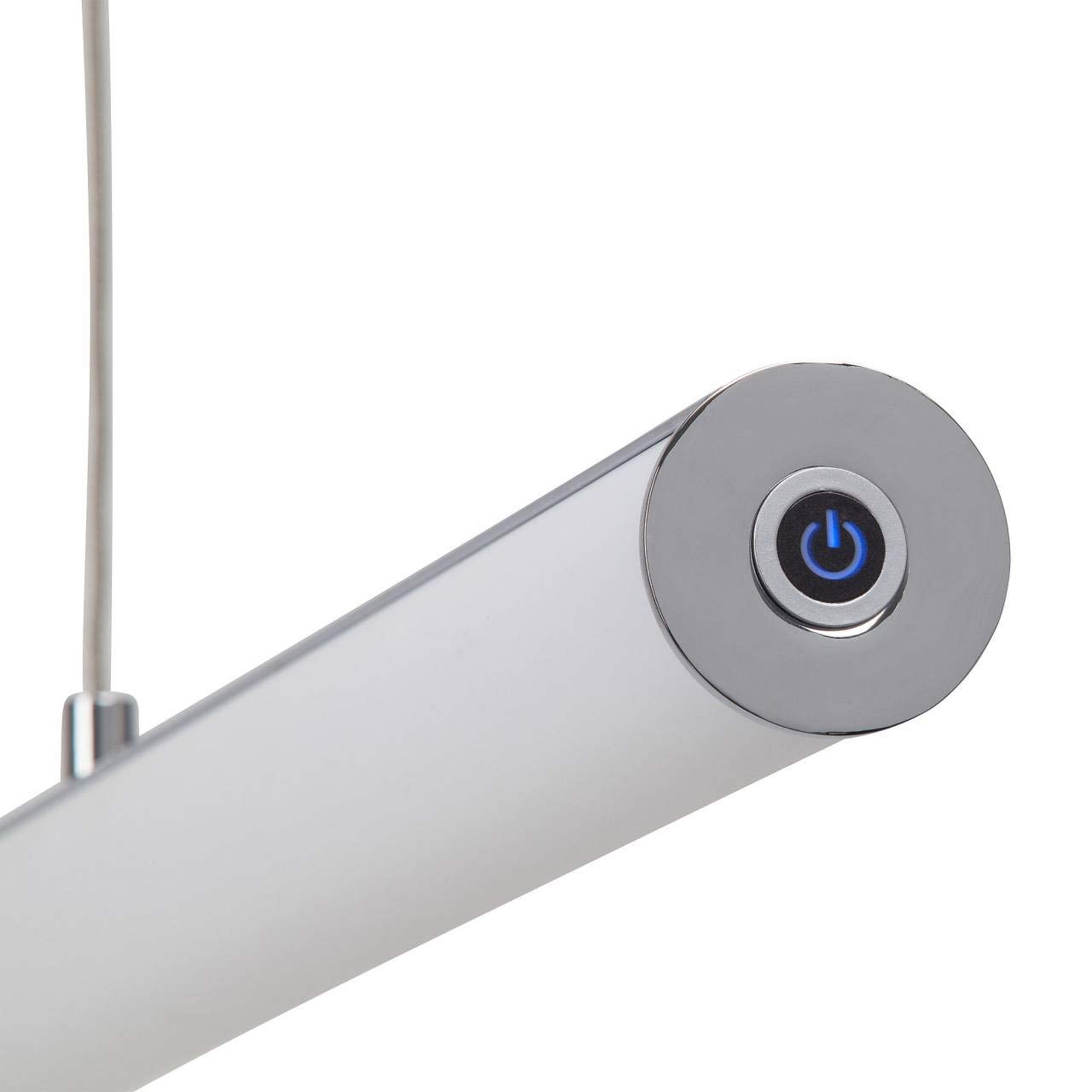 BRILLIANT lamp Metropolis LED hanglamp 5-lichts chroom/gerookt glas easyDim | 5x 5W LED geïntegreerde COB, 500lm, 3000K | In hoogte verstelbaar/kabel inkortbaar | EasyDim: dimbaar met convent