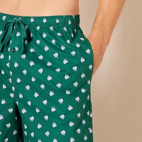 Image of Amazon Essentials Men's Lounge Sleepwear Pajama Bottom Shorts, Cotton Stretch Poplin