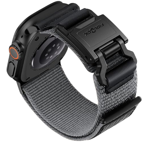 [Bandletic] x Fidlock �A�b�v���E�H�b�`�p �o���h - �i�C���� �}�O�l�b�g�o�b�N�� Ultra2/Ultra3 49mm, Series 11/10 46mm, 9/8/7 45mm, SE3/6/5/4 44mm �ʋC�� �X�|�[�c 