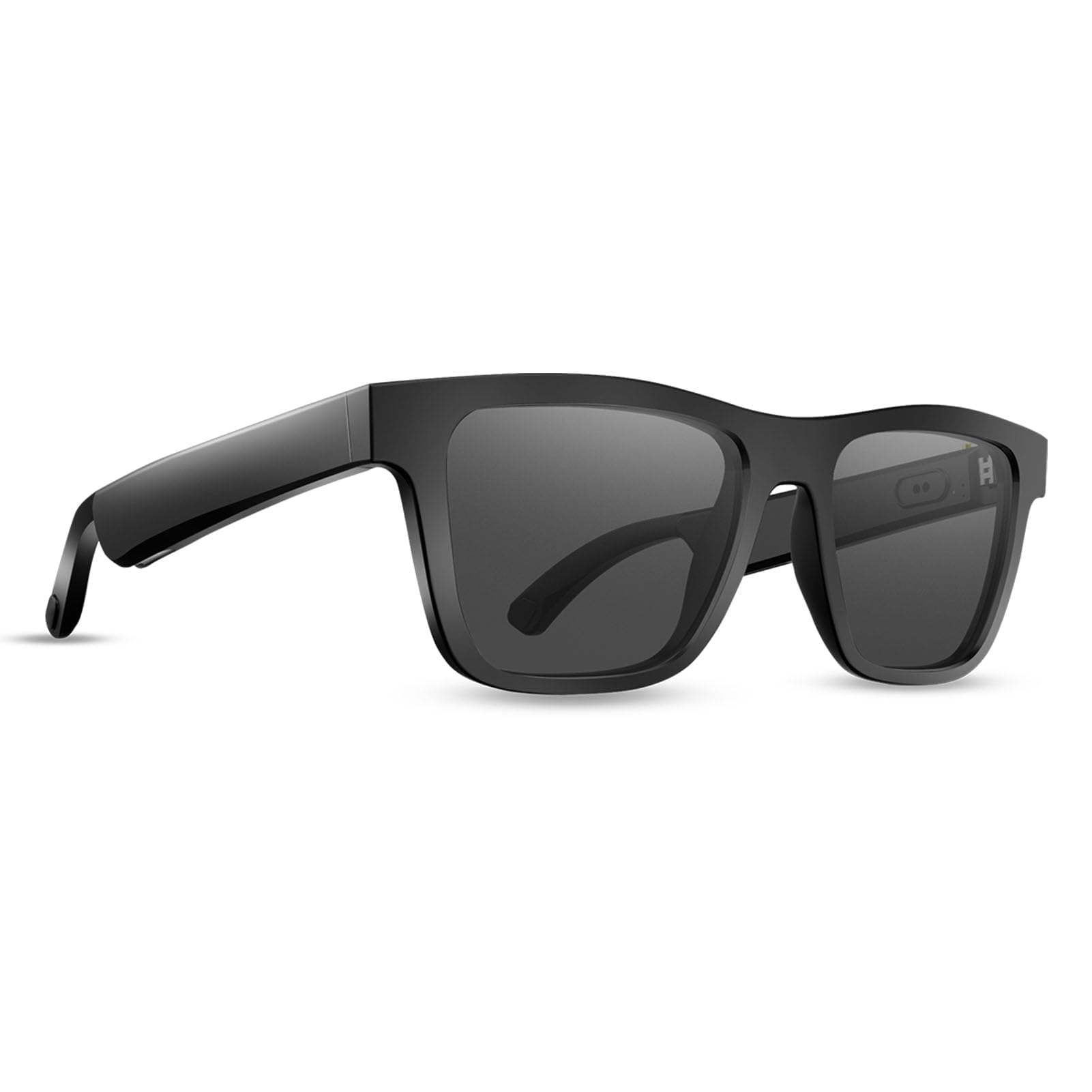 Lunettes Connectées tactil Contrôle Homme Femme Smart Glasses Lunettes Intelligentes Ecouteur sans Fil Smart Glasses pour Android iOS Musique Telephone Sport Velo Assistant Vocal Etanche