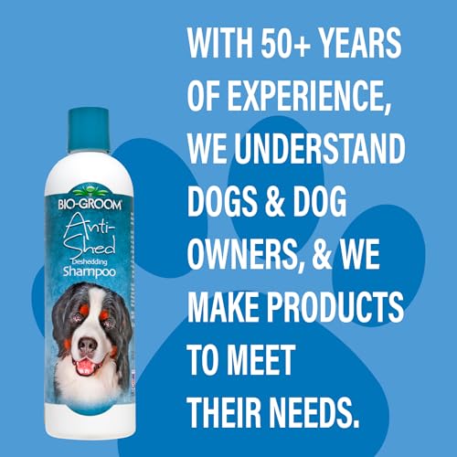 Bio-groom Anit-Shed Deshedding Dog Shampoo Double Coat & Long Hair 12-Ounce