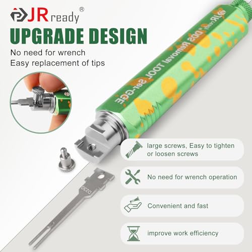Image of JRready ST5355 Terminal Removal Tool Kit - Universal Vehicle Wire Harness Depinning Tool Pin Removal Tool, for Tyco JPT MCP MCON MQS, Sumitomo, Delphi, Molex Pin Extractor, with 16Pcs Replacement Tips