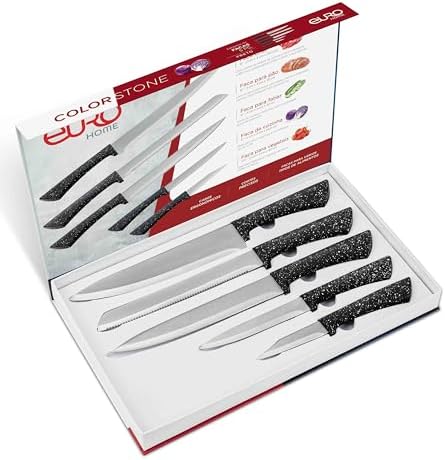 Euro Home - Cj De Facas Color Stone 5 pc - FAC3113