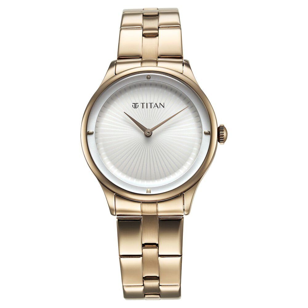 Titan Stainless Steel Analog White Dial Pink Strap Womens Casual Watch (B0CSZ4GDRN) Amazon Price History, Amazon Price Tracker