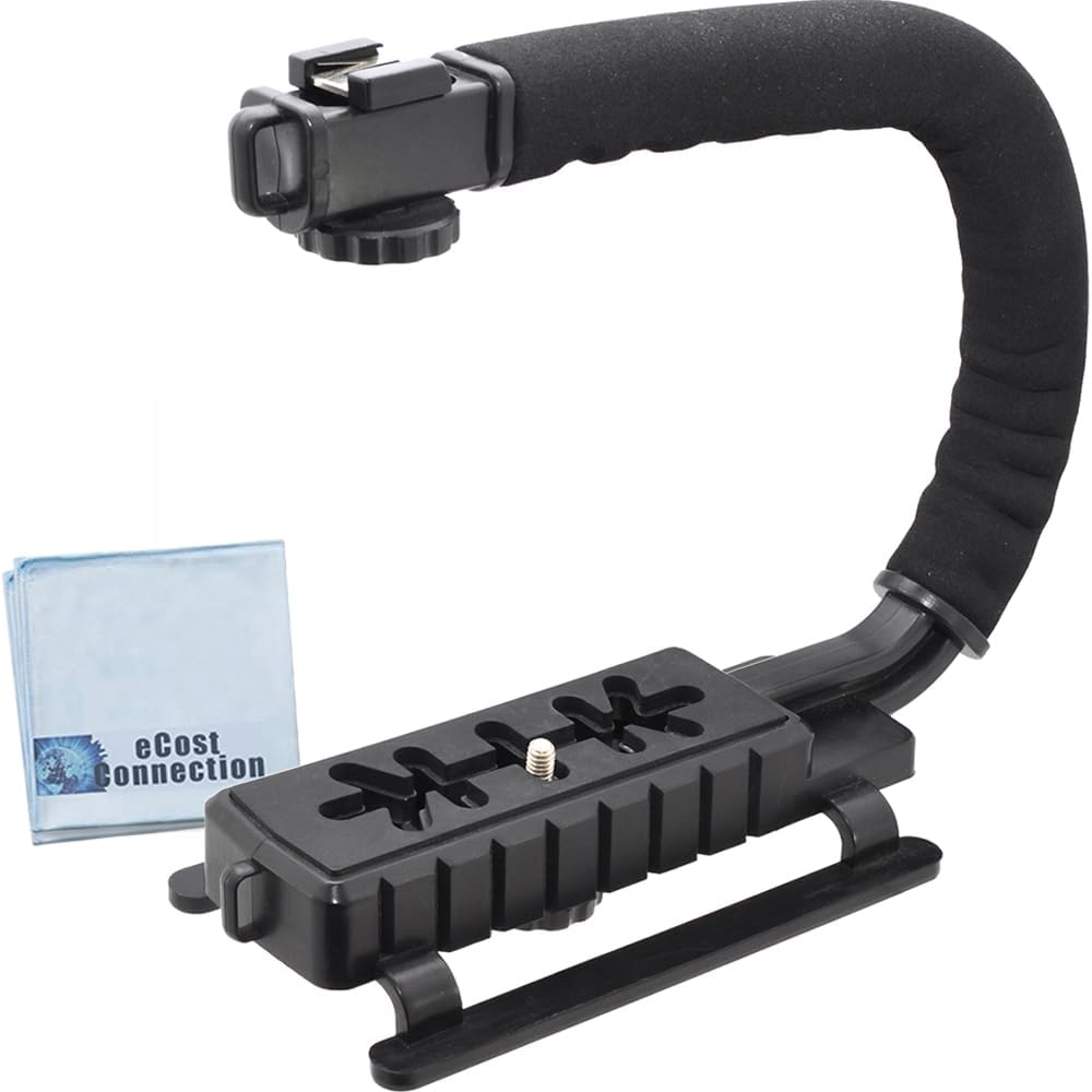 Professional Stabilizing Handheld Stabilizer Handle Grip with Accessory Mount for Camera, Camcorder, DSLR Compatible With Action Cameras, Canon, Nikon, Sony, Panasonic, Pentax, and Olympus & Much More