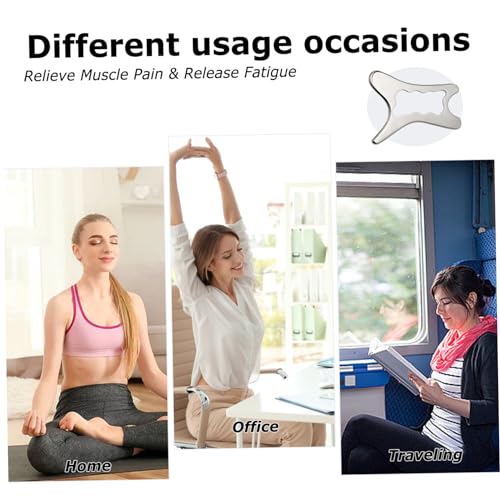 Gua Sha en acier inoxydable pour le corps : outil de massage de 5,9 x 3,2 pouces