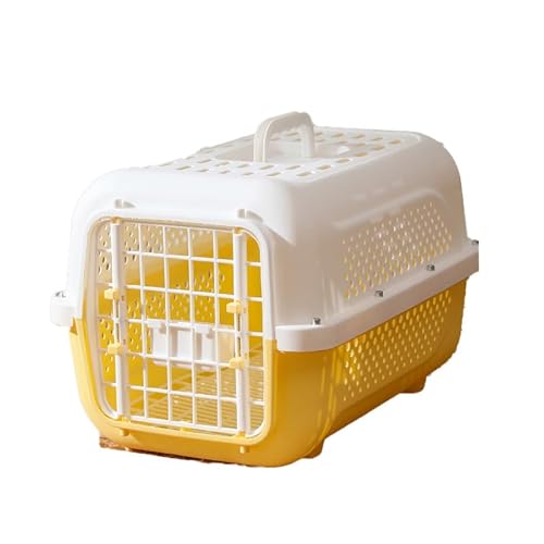 新しい猫航空箱 ペット託送外出携帯式猫ケージ 猫バッグ 車載ペット輸送箱 航空箱 携帯式ペット箱 ペット輸送箱 ペット託送外出携帯式猫ケージ 車載ペット輸送箱 航空箱 (クリーム色(底板+ハンギングボウル))