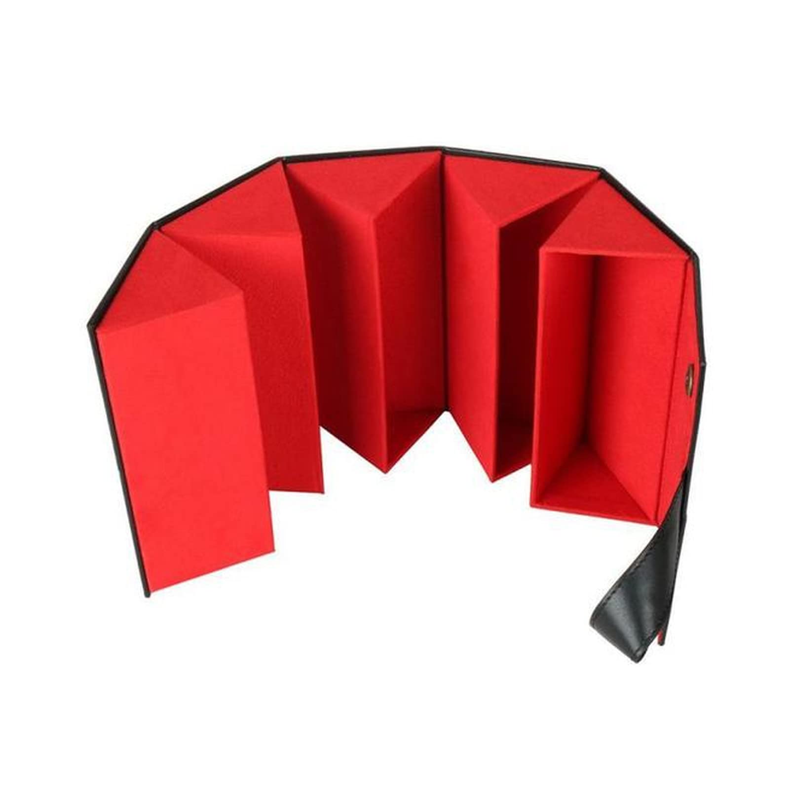 Scatola di immagazzinaggio Occhiali Box Multi Pair Occhiali Scatola 5-Scomparto Scatola di immagazzinaggio Sunglass Organizzatore di viaggio Custodia Pieghevole EyeGlasses Box stoccaggio Scatola di im