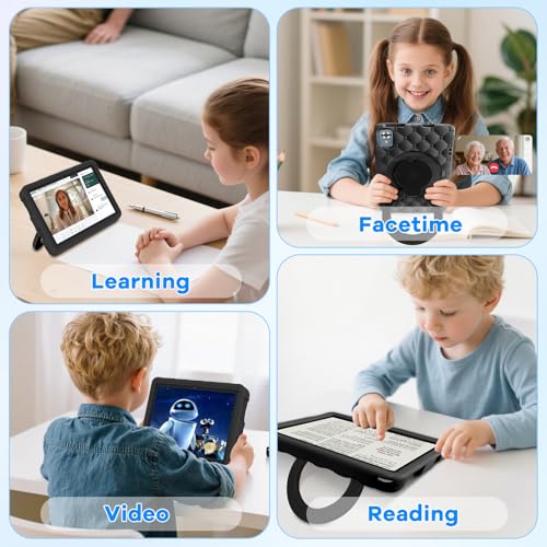 Image of DMOAO 2026 Tablet 10 inch Android 15 Tablets 30GB RAM 64GB ROM 1TB Expand, 6000mAh Octa-Core Tablet with Drop-Proof Case, Gemini AI, HD IPS Display, GPS, 5G WiFi, Split-Screen, Widevine L1-Black EVA