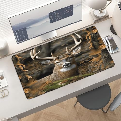 Tapete de escritorio Camouflage Deer con base de goma grande miniatura 6