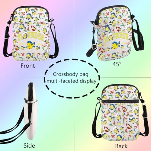 Mermaid Inspired Crossbody Bag Fl*under Gift Magic Kingd*m Inspired Gift Fl*under Est 1989 Shoulder Bag Fl*under Lover Gift4