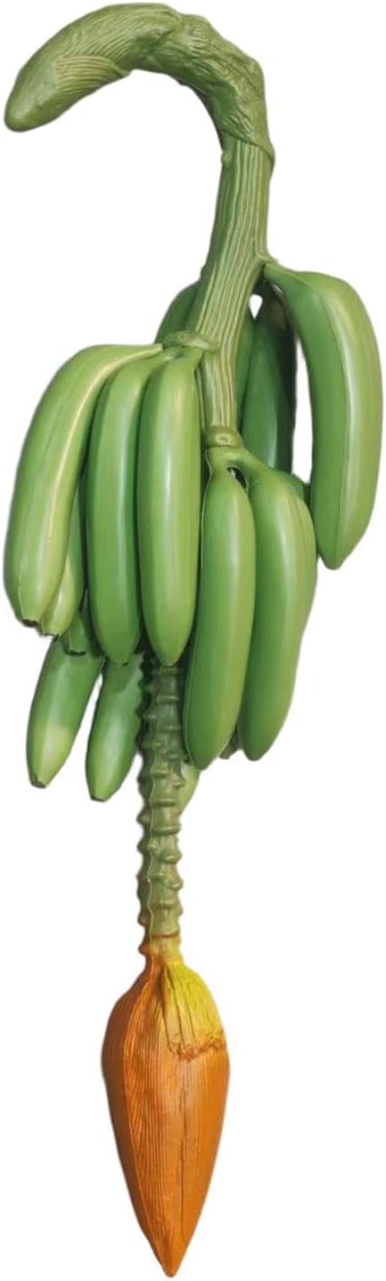 Artificial Banana Decorative Banana Bunch Faux Fruit Prop Simulation Fruit for Kindergarten, Green