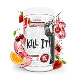 5% Nutrition Rich Piana Kill It Pre Workout Powder w/Creatine, Caffeine, Beta Alanine, Hydroprime Glycerol for Pump, Strength, Endurance | 20/40 Srvgs (40 Servings, Fruit Punch)