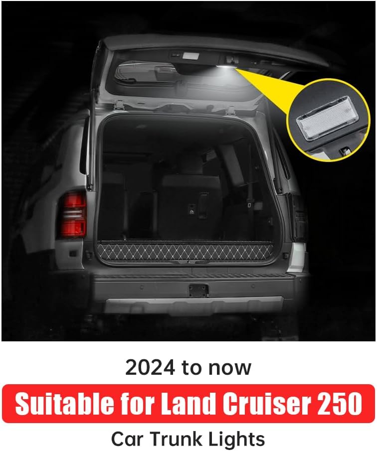 Trunk Tailgate Light for 2024-2026 Toyota Land Cruiser 250&1958 Prado LC250/Lexus GX550 Tailgate LED Light Interior Decorative Modification Accessories (Model A (Models Without Power Tailgate))